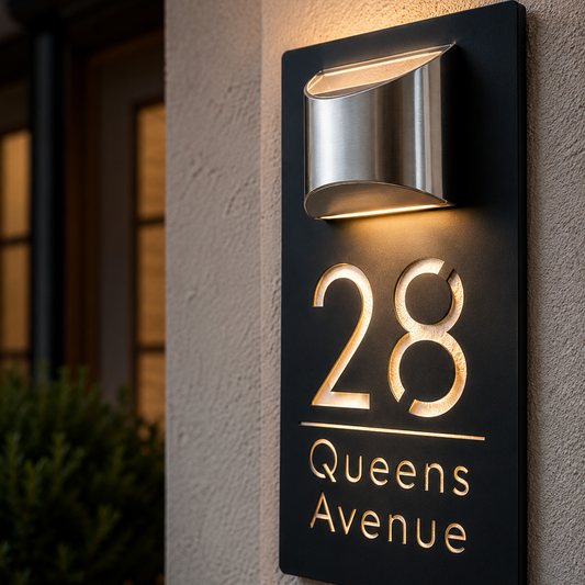 Personalized LED Solar Address Plaque